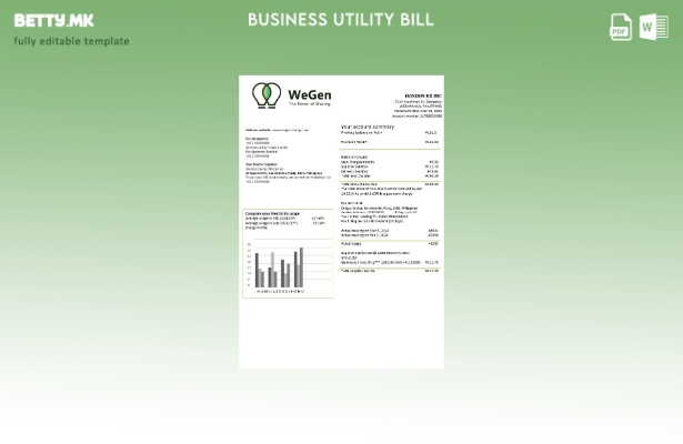 Модерен стил Филипини WeGen Energy Филипини за деловни сметки за комунални услуг